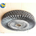 10 Inch Double Row Twisted Wire Wheel Brush for Weld Cleaning